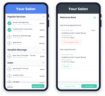 aplicație de rezervare a clienților